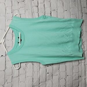 Cable & Gauge Sleeveless Knit Tank Top Crew Neck Mint Green Size Xlarge NWT